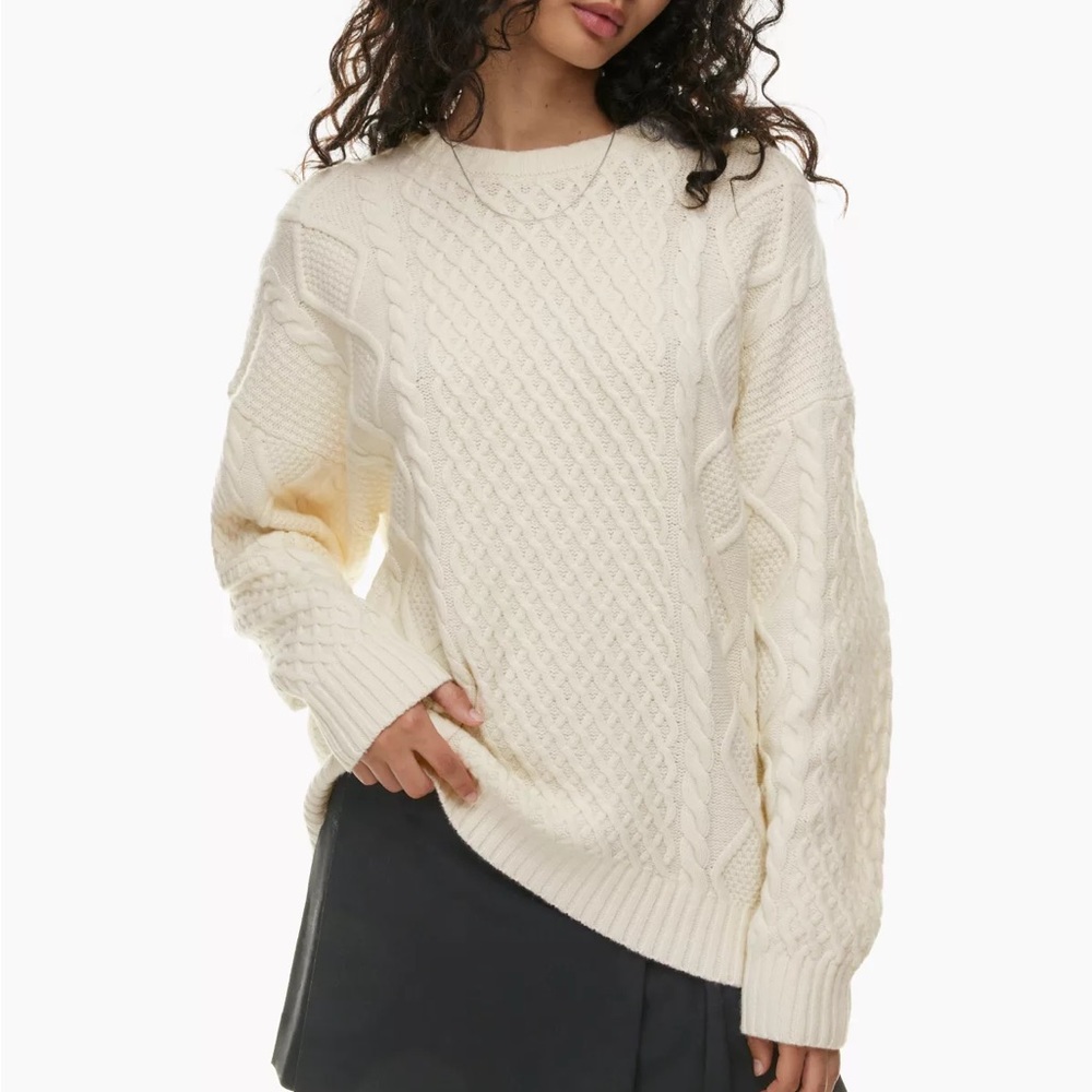 Aritzia cable knit sweater